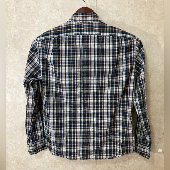 J.Crew Factory Men’s L Plaid Shirt Slim Fit Flex Long Sleeve Button Down - Picture 3 of 9